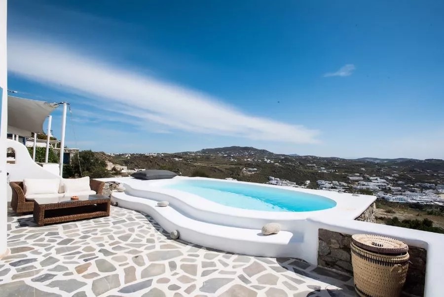 Mykonos - Villa de luxe rénovée avec vue sur la mer